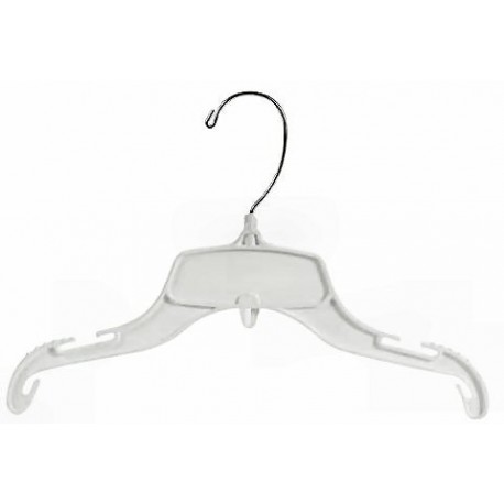 Kids 12" White Unbreakable Top Hanger