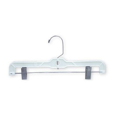 Big Kids 12 White Plastic Pant/Skirt Hanger