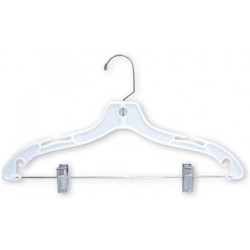 Big Kids 14 White Plastic Coordinate Hanger