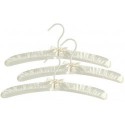 Big Kids 15" Ivory Satin Padded Hanger