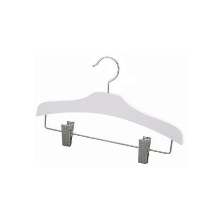 Kids 12" White Wood Decorative Combination Hanger