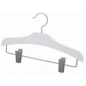 Kids 12" White Wood Decorative Combination Hanger