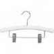 Kids 12" White Wood Combination Hanger