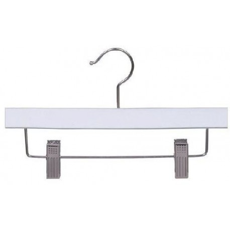 Kids 10" White Wood Pant/Skirt Hanger Kids 10" White Wood Pant/Skirt Hanger