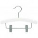 Baby 10" White Wood Combination Hanger