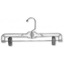 Kids 12" Clear Pant/Skirt Hanger