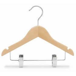 Kids 11" Wood Combination Hanger