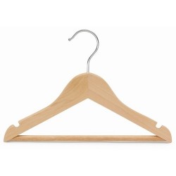 Kids 11" Wood Top Hanger w/Bar