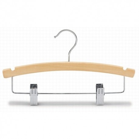 Kids 12" Arched Wood Combination Hanger Kids 12" Arched Wood Combination Hanger
