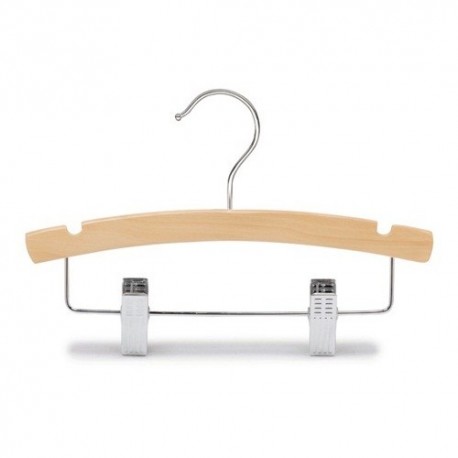 Baby 10" Natural Wood Combination Hanger