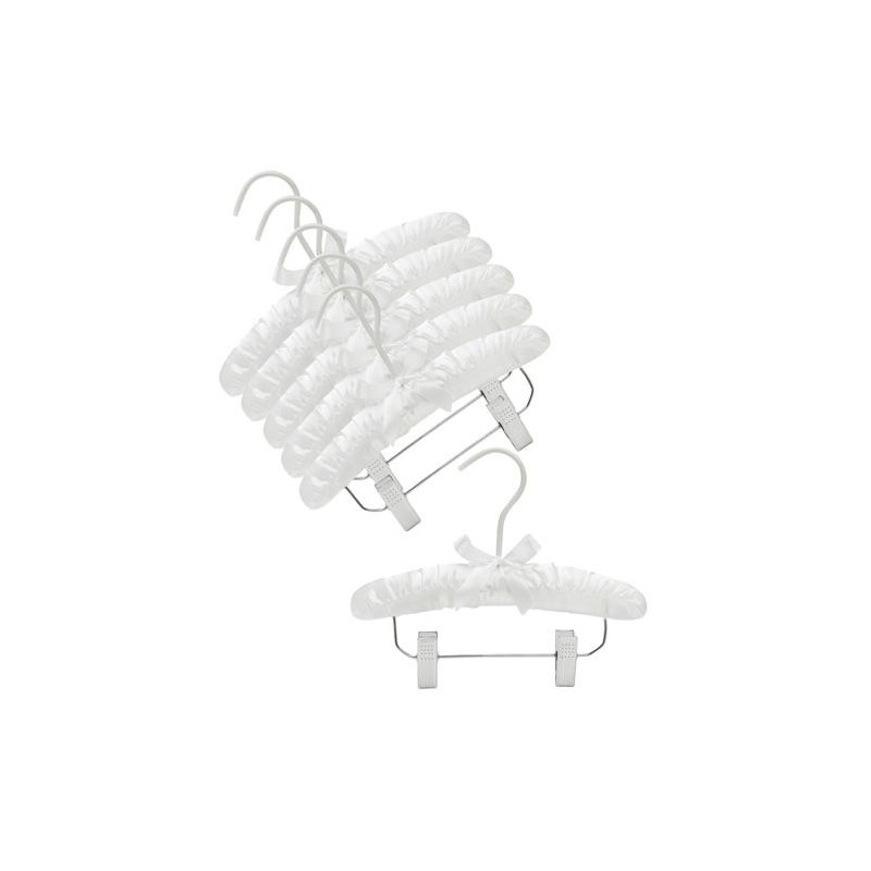 Baby 10 White Satin Padded Hanger