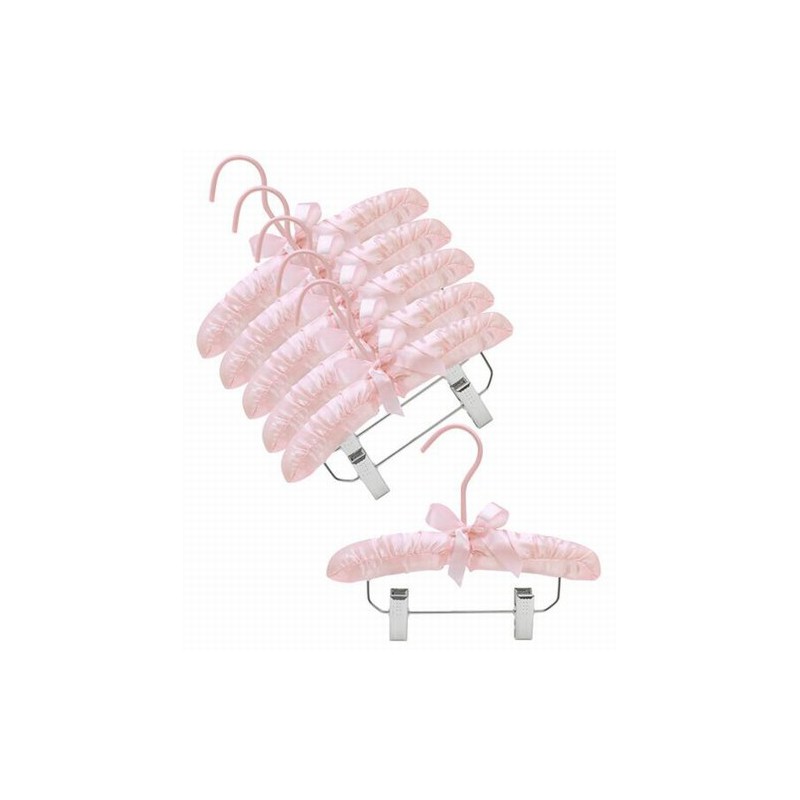 Home-it 10 Pack Clothes Hangers with clips PINK Velvet Hangers use for –  homeitusa