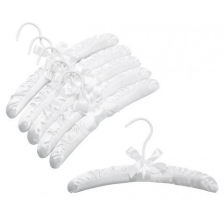 Kids 12" White Satin Hanger Kids 12" White Satin Hanger