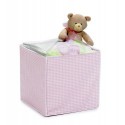 Pink Lattice Storage Cube