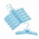 Baby 10" Light Blue Satin Padded Hanger