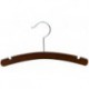 Kids 12" Walnut & Chrome Wood Hanger