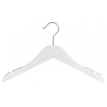 Kid's White Wood Shirt Hangers